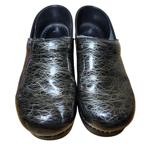 Dansko Shoes - Dansko Black Gold Scribble Professional Comfort Clog Size 38 US Womens7.5
